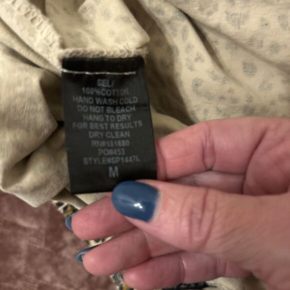 Bandit And The Babe Medium Leopard Joggers Zipper Accents 100% Cotton Drawstring - Picture 11 of 12